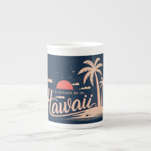 Custom name Hawaii Bone China Mug