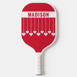 Custom name Hearts Pickleball Paddle