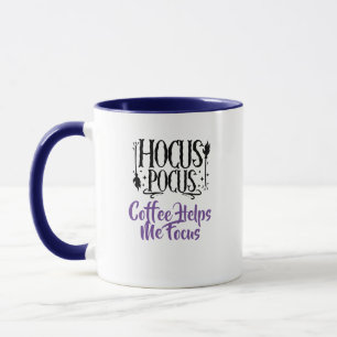 Custom Name 'Hocus Pocus Coffee Helps me Focus' Mug