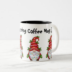 Custom Name Holiday Gift- Morning Coffee Mug. Two-Tone Coffee Mug