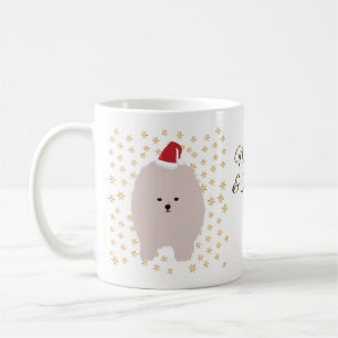 Custom Name Holiday Mug, Cute Puppy Coffee Mug