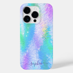 Custom Name Holographic Iridescent Case-Mate iPhone 14 Pro Case