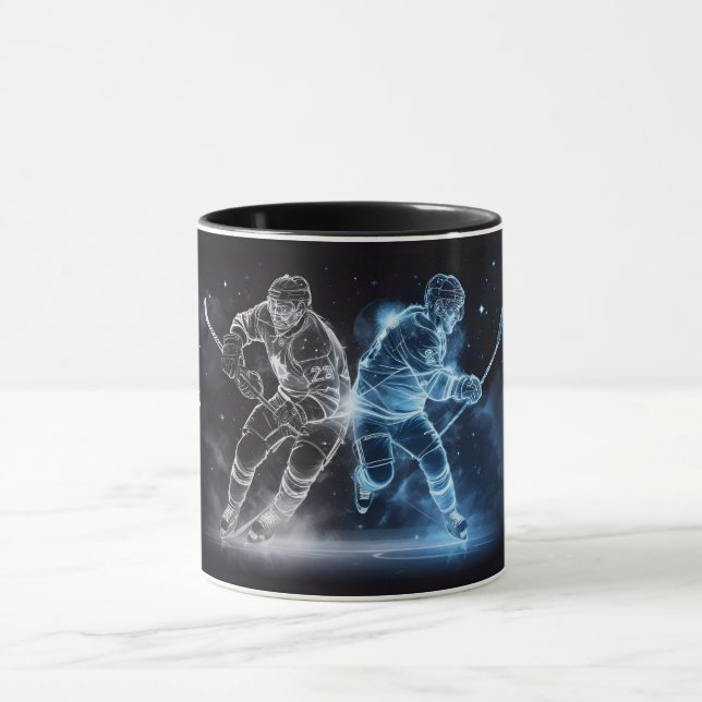 Custom Name Ice Hockey Mug (Center)