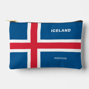 Custom Name Iceland Accessory Pouch