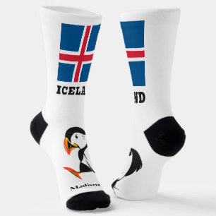 Custom Name Iceland Socks