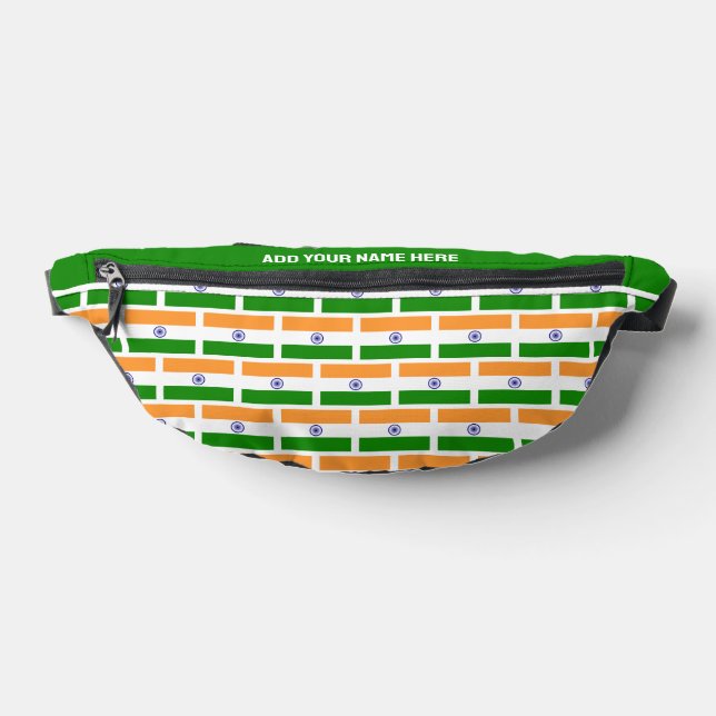 Custom Name INDIAN FLAG OF INDIA Bum Bags (Lay Down)