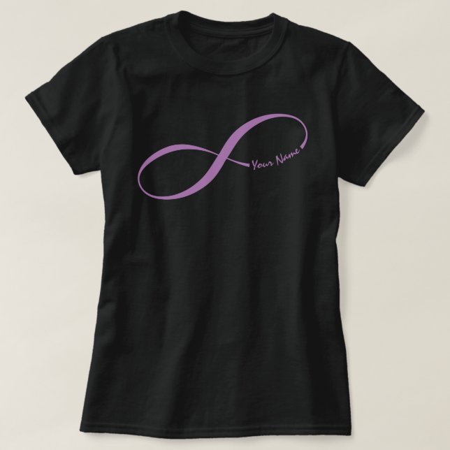 Custom Name Infinity Symbol T-Shirt (Design Front)