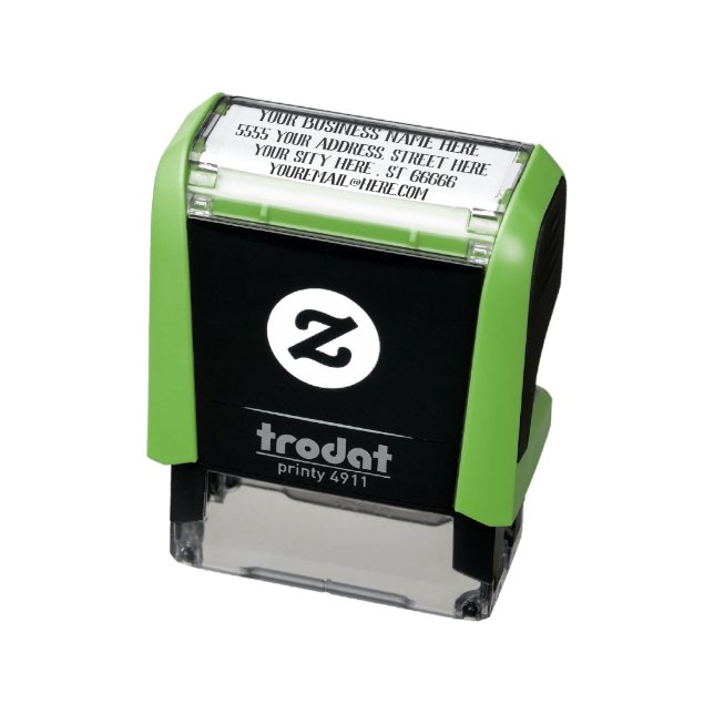 Custom Name Info Return Address Self-inking Stamp (Product)