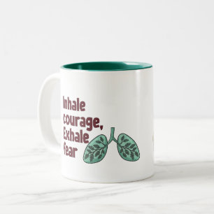 Custom Name Inhale Courage Exhale Fear Mug