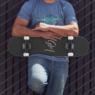 Custom name Initials personalised two letters Skateboard