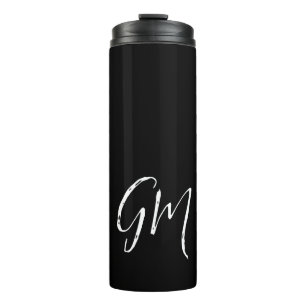 Custom name Initials personalised two letters Thermal Tumbler