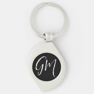 Custom name Initials personalized two letters Key Ring