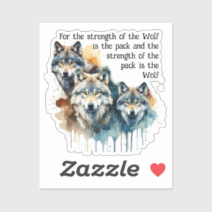 Custom Name Inspirational Wolf Quote Strength Pack