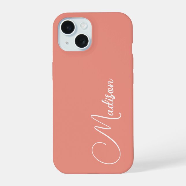 Custom Name iPhone 15 Case (Back)