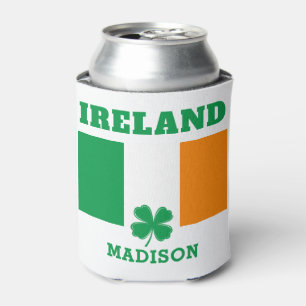 Custom Name Ireland Can Cooler