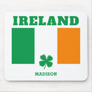 Custom Name Ireland Mouse Mat