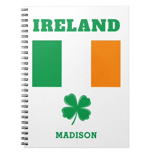 Custom Name Ireland Notebook (Front)