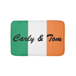 Custom Name Irish Flag bmt Bath Mat
