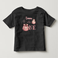 Custom Name is a Spooky One Pinkoween Girl T-Shirt