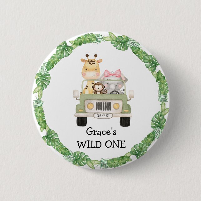 Custom Name is a WILD ONE Button (Front)