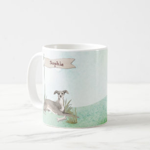 Custom Name Italian Greyhound Pet Dog Coffee Mug