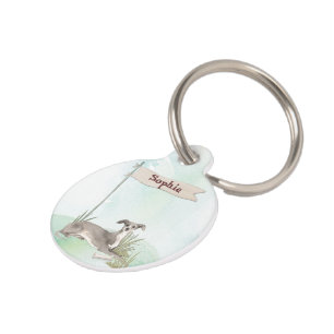 Custom Name Italian Greyhound Pet Dog Pet Tag