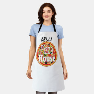 Custom Name  Italian  Pizza House   Adult Apron