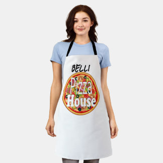 Custom Name  Italian  Pizza House   Adult Apron