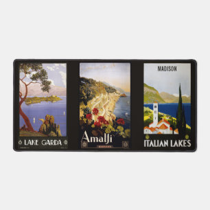 Custom name Italy Vintage Travel Desk Mat