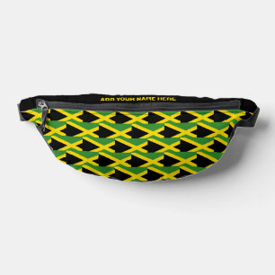 Custom Name JAMAICA FLAG Bum Bags