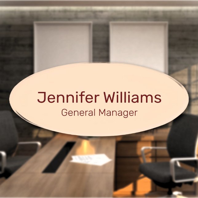 Custom Name Job Title Employee Name Tag (Creator Uploaded)