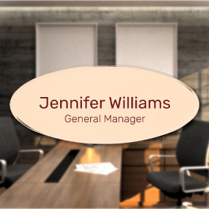 Custom Name Job Title Employee Tag