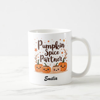 Custom Name Kawaii Halloween Coffee Mug for Friend