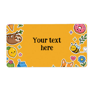 Custom Name Kawaii Sticker Frame