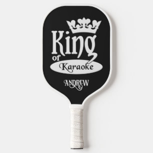Custom Name King of Karaoke Pickleball Paddle
