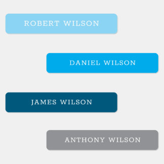 Custom Name Labels Kids' Boys Stickers