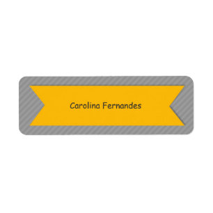 Custom Name Labels on Grey Stripes