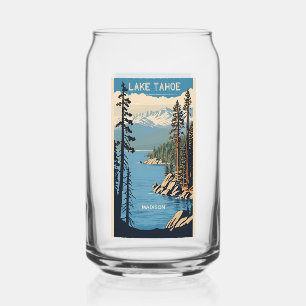 Custom Name Lake Tahoe Can Glass