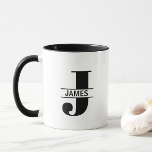 Custom Name Letter 'J' Mug