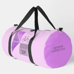 Custom Name Life is a Crazy Ride Duffle Bag