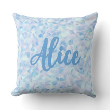 Custom Name Lilac Flower Petal Organic Shape