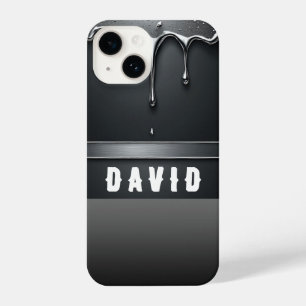 ✨ Custom Name Liquid Flow Dripping Paint Aesthetic iPhone 14 Case