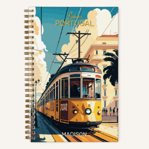 Custom Name Lisbon Portugal Notebook