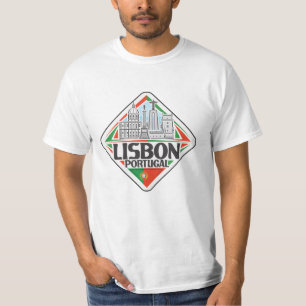 Custom Name Lisbon Portugal T-Shirt