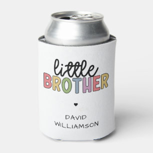 Custom Name Little Brother Cute Personalised Can Cooler
