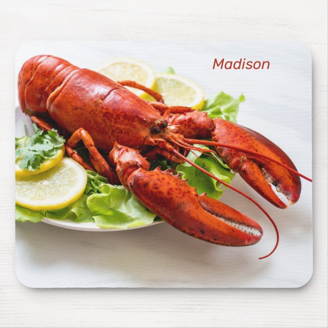 Custom Name Lobster Mouse Mat (Front)