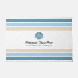 Custom Name & Location Beach House Doormat