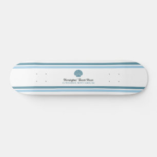 Custom Name & Location Beach House Skateboard