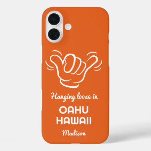 Custom Name, Location & Colour Shaka iPhone 16 Plus Case
