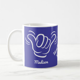 Custom Name, Location & Colour Shaka Coffee Mug